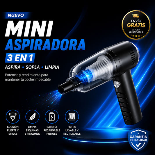 MINI ASPIRADORA 3 EN 1