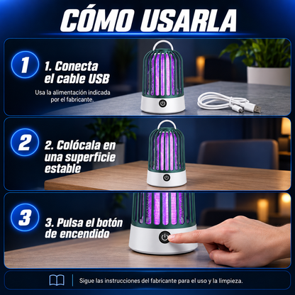 Lampara Mata Mosquitos Electrica Usb
