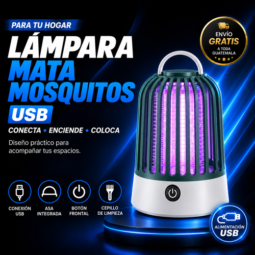 Lampara Mata Mosquitos Electrica Usb