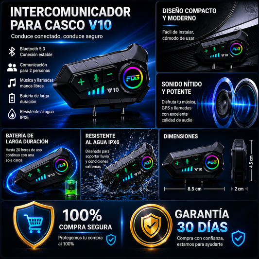 INTERCOMUNICADOR PARA CASCO🎧🏍️